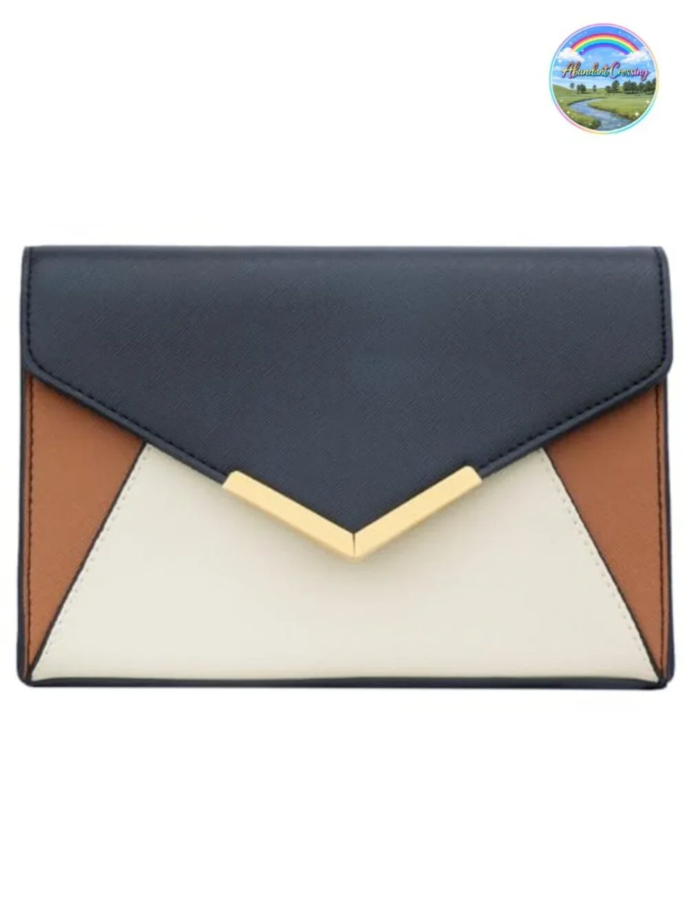Faux Leather Evening Clutch Bag for Women, Detachable Chain, Envelope Foldover,